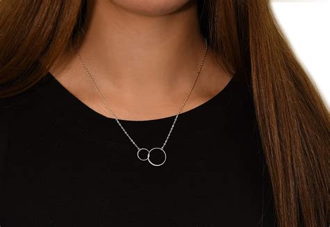 necklaces for moms and daughters|Amazon.com: interlocking ring necklace.